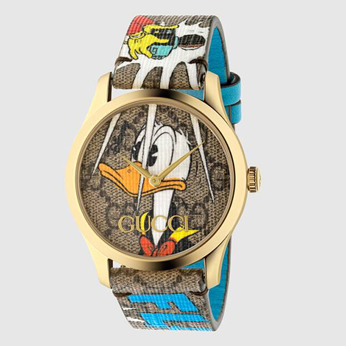 グッチ 時計 コピー 〔G-タイムレス〕DISNEY（ディズニー）x GUCCI ドナルドダック コンテンポラリーウォッチ（38mm） 652707 ICSA0 8521 【2020年新作】