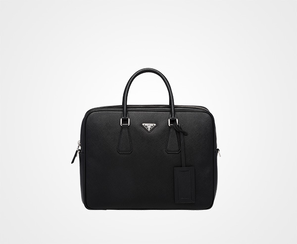 プラダ バッグ スーパーコピー leather briefcase 2VE891_9Z2_F0002_V_OOX