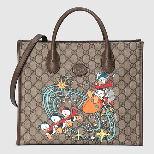 グッチ バッグ スーパーコピー DISNEY（ディズニー）x GUCCI ドナルドダック トートバッグ 648134 2N0AT 8679