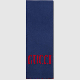 グッチ マフラー スーパーコピー GUCCIジャカード ウールシルク スカーフ 525559 4G744 4279