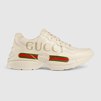 グッチ 靴 スーパーコピー 〔ライトン〕 GUCCI ロゴ レザー スニーカー 528892 DRW00 9522