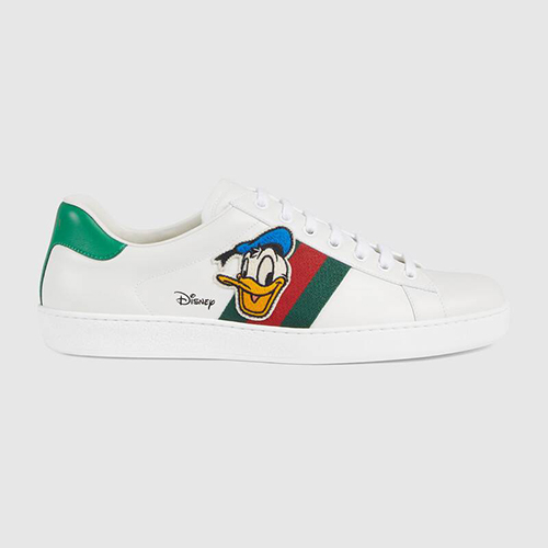 グッチ 靴 スーパーコピー 〔エース〕DISNEY（ディズニー）x GUCCI ドナルドダック メンズ スニーカー 649399 1XG60 9114