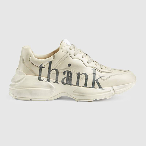 グッチ 靴 スーパーコピー 〔ライトン〕"think/thank" プリント メンズ スニーカー 636343 A9L00 9522